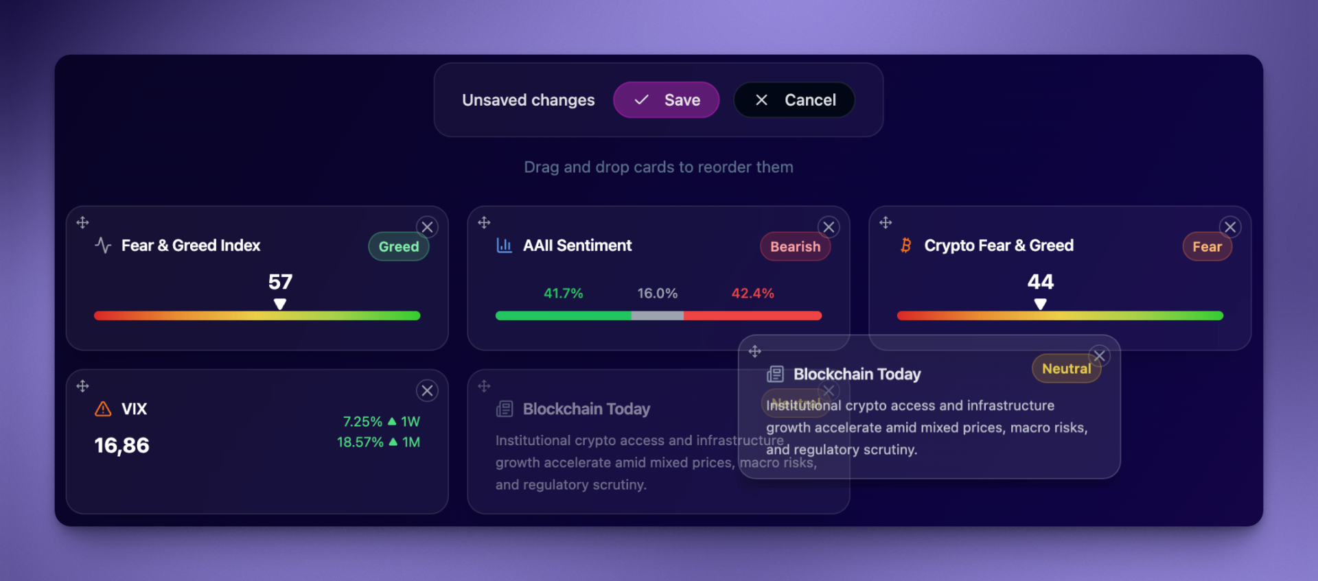 Custom Dashboard Interface